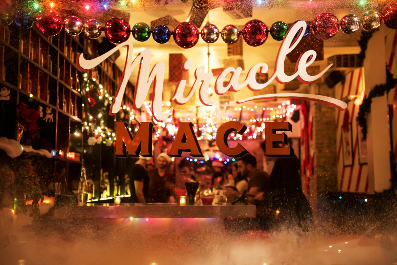 Miracle on Ninth Street A Winter Wonderland PopUp Bar Swirled