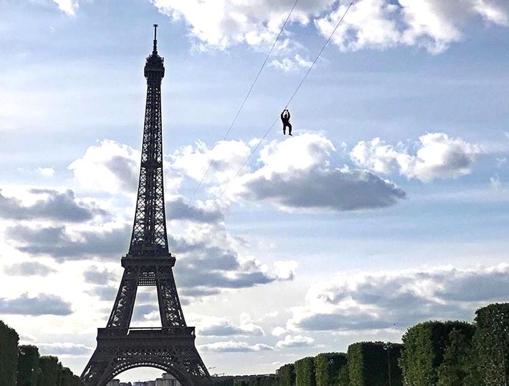 Eiffel Tower Zip Line Allows You To See Paris At Top Speed