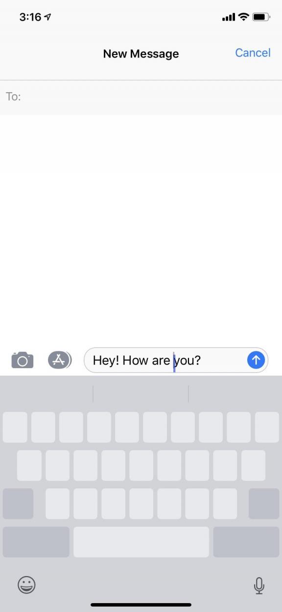 iphone hack space bar edits