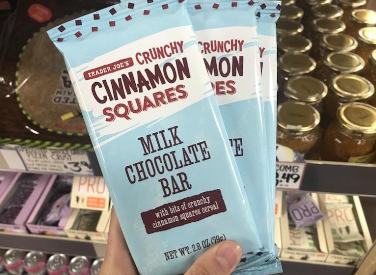 Trader Joe’s Crunchy Cinnamon Squares Milk Chocolate Bar