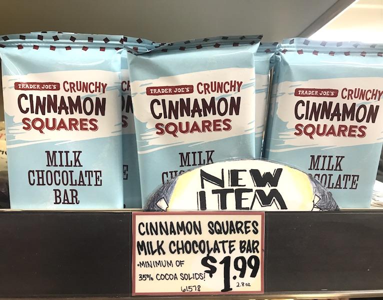 Trader Joe’s Crunchy Cinnamon Squares Milk Chocolate Bar