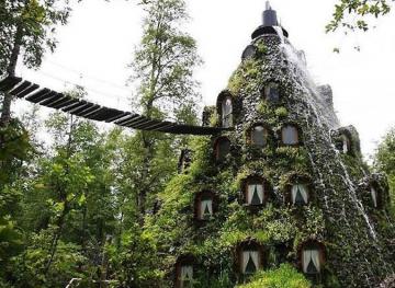 This Fantastical Chilean Lodge Is A Luxurious Blend Between A Waterfall And A Hotel