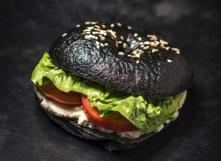 Activated Charcoal Bagel New York City