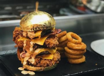This Loaded Burger Is Topped With A 24-Karat Gold Bun