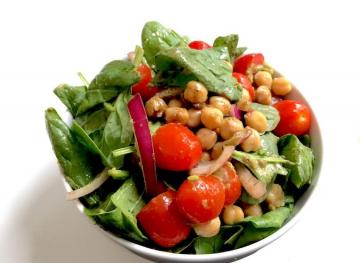This Balsamic Chickpea And Cherry Tomato Salad Recipe Is Your New Guiltless Pleasure