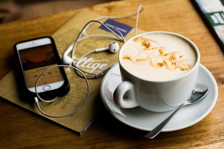 podcasts and coffee